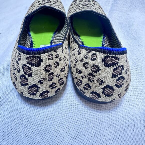 Rothys The Loafer Womens Sz 8 Mocha Flat Spot Leopard Animal Print - Picture 6 of 11